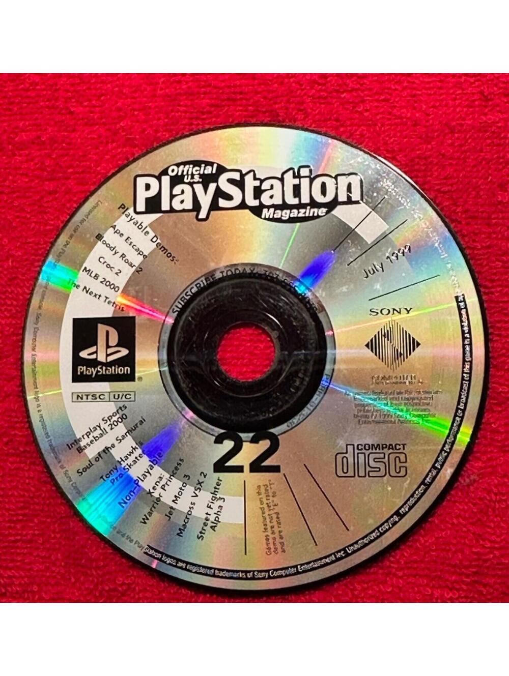 Official PlayStation Magazine Demo Disc # 22 July 1999 (Used, Disc Only)